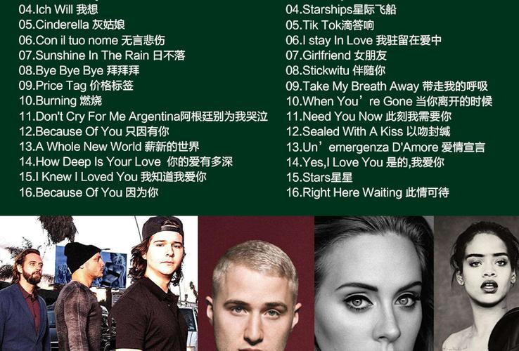 歌曲界中的音乐风格与歌手竞争：从摇滚到嘻哈的多元化较量