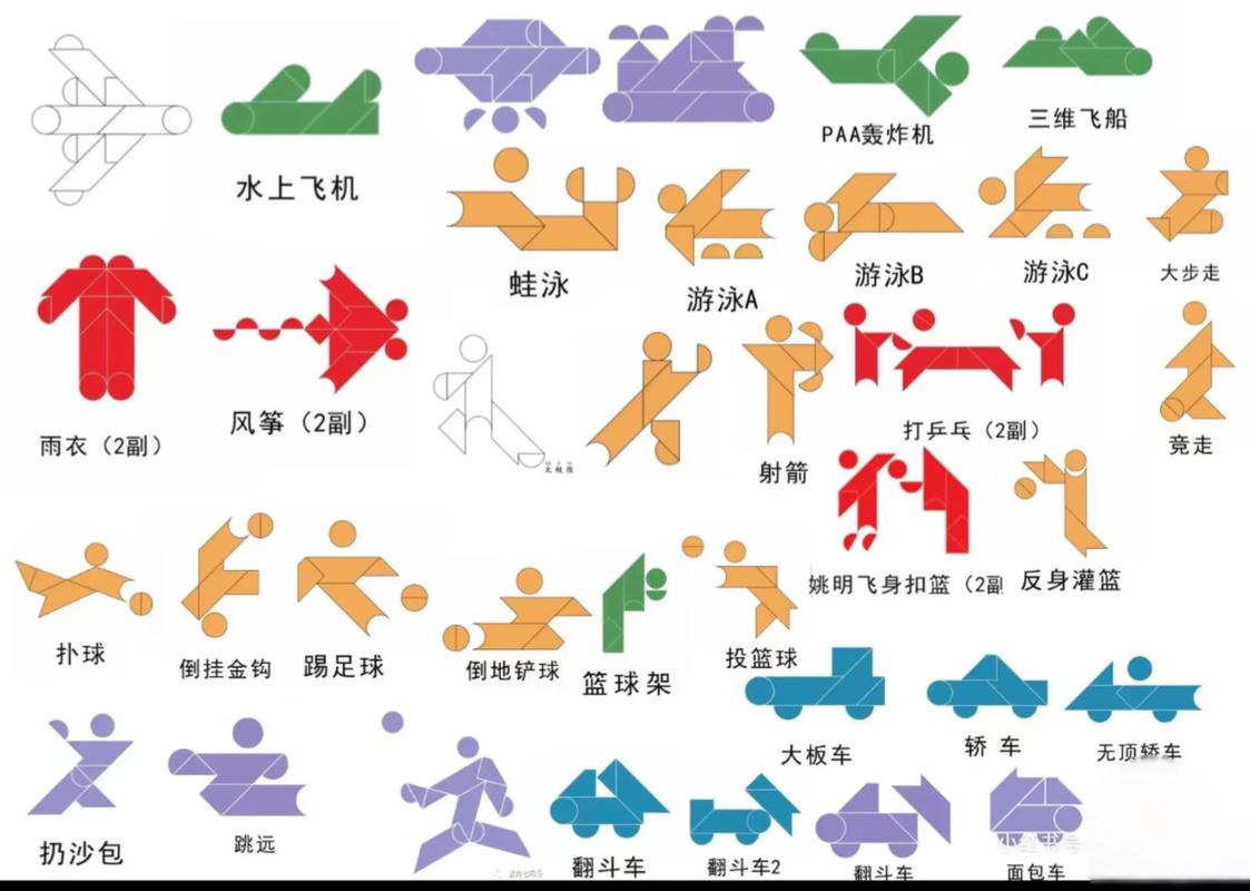 七巧板到底有多少种拼法？数学证明13种，但创意组合无穷无尽