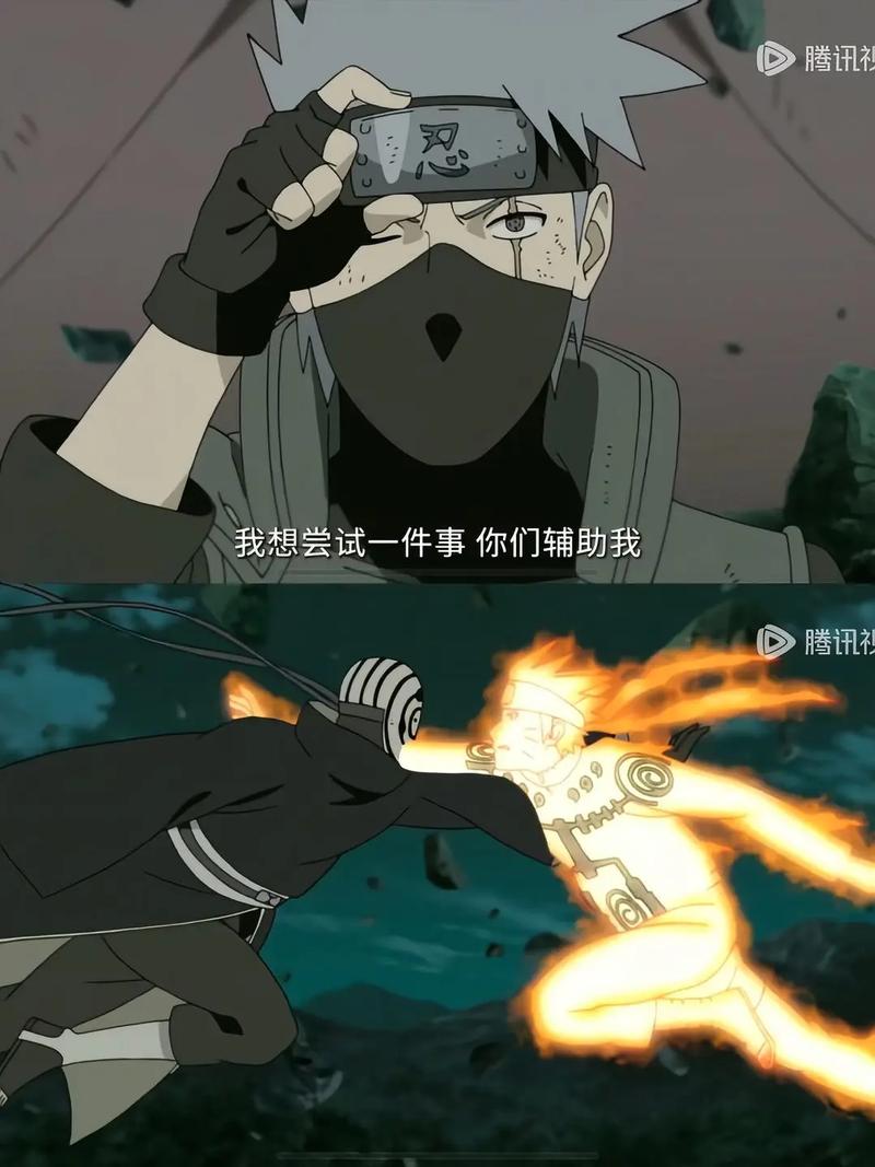 火影忍者554集：鸣人九尾模式激战带土，卡卡西直面昔日队友