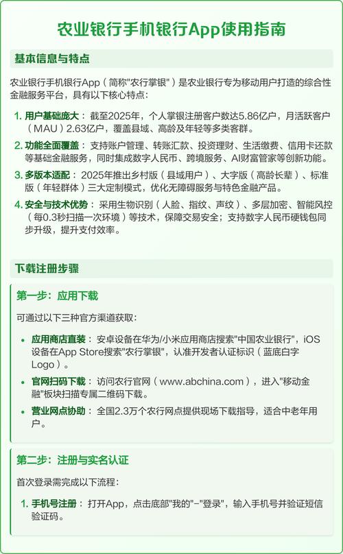 农业银行手机银行官方APP在哪下？安卓苹果安全下载安装教程